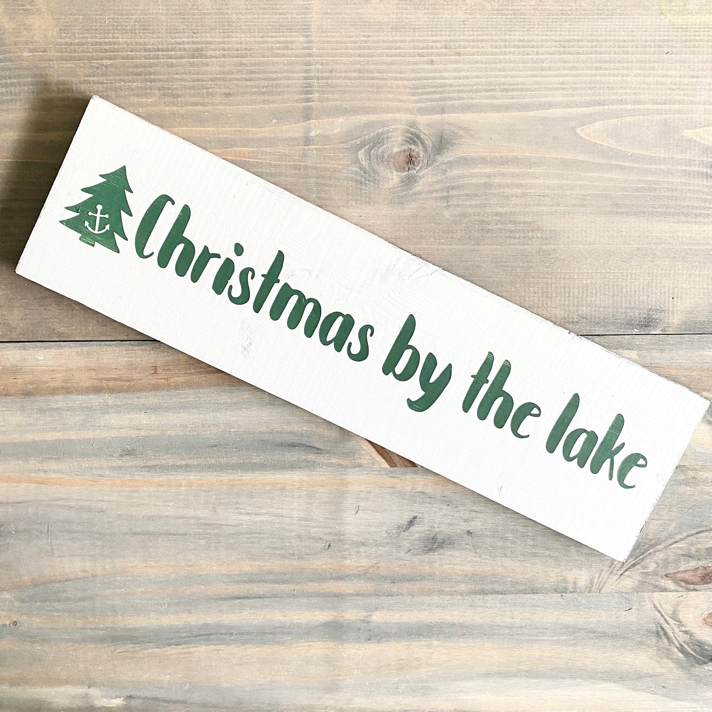 Christmas By The Lake Sign