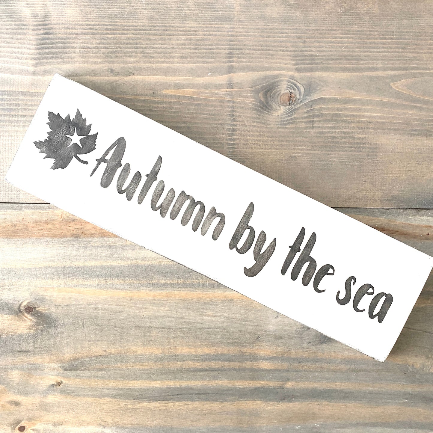 Autumn By The Sea Sign
