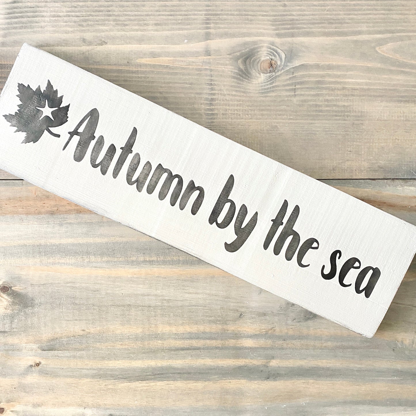 Autumn By The Sea Sign