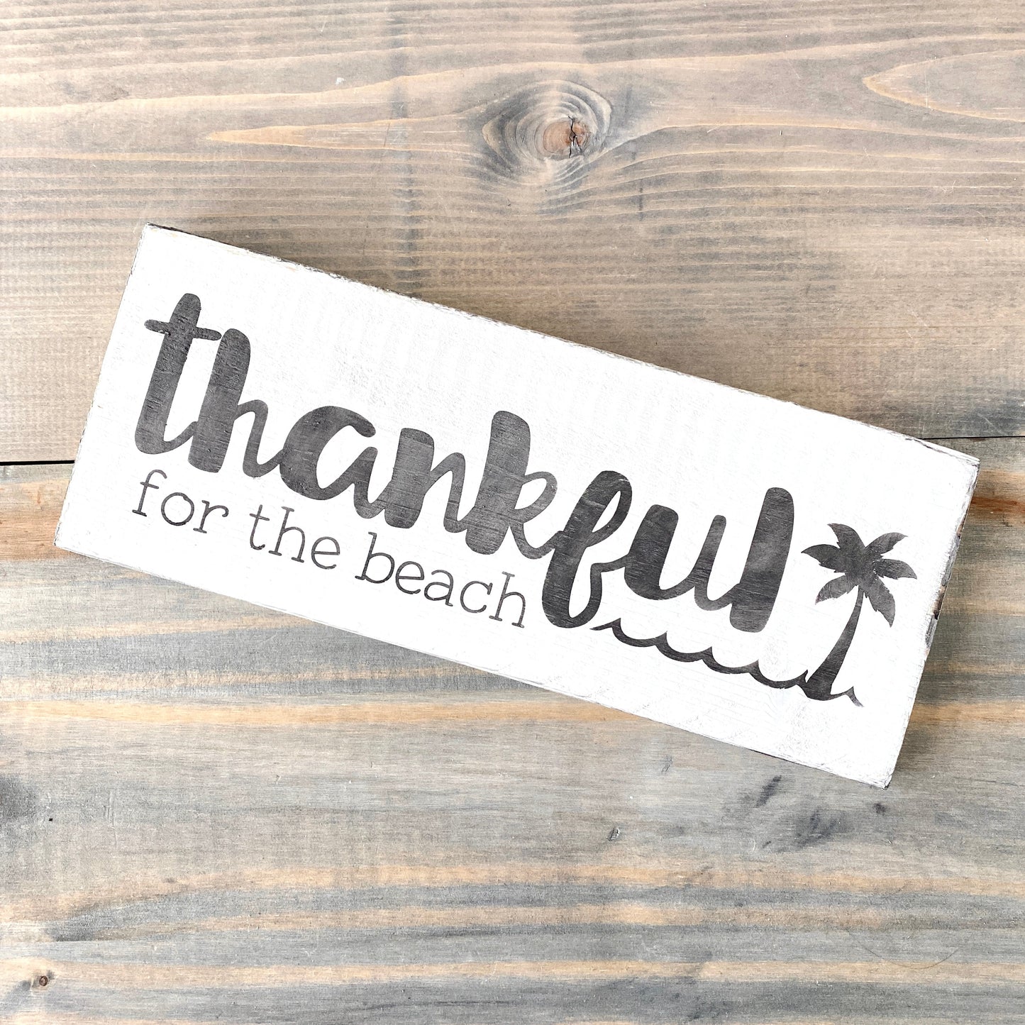 Thankful for the Beach Sign