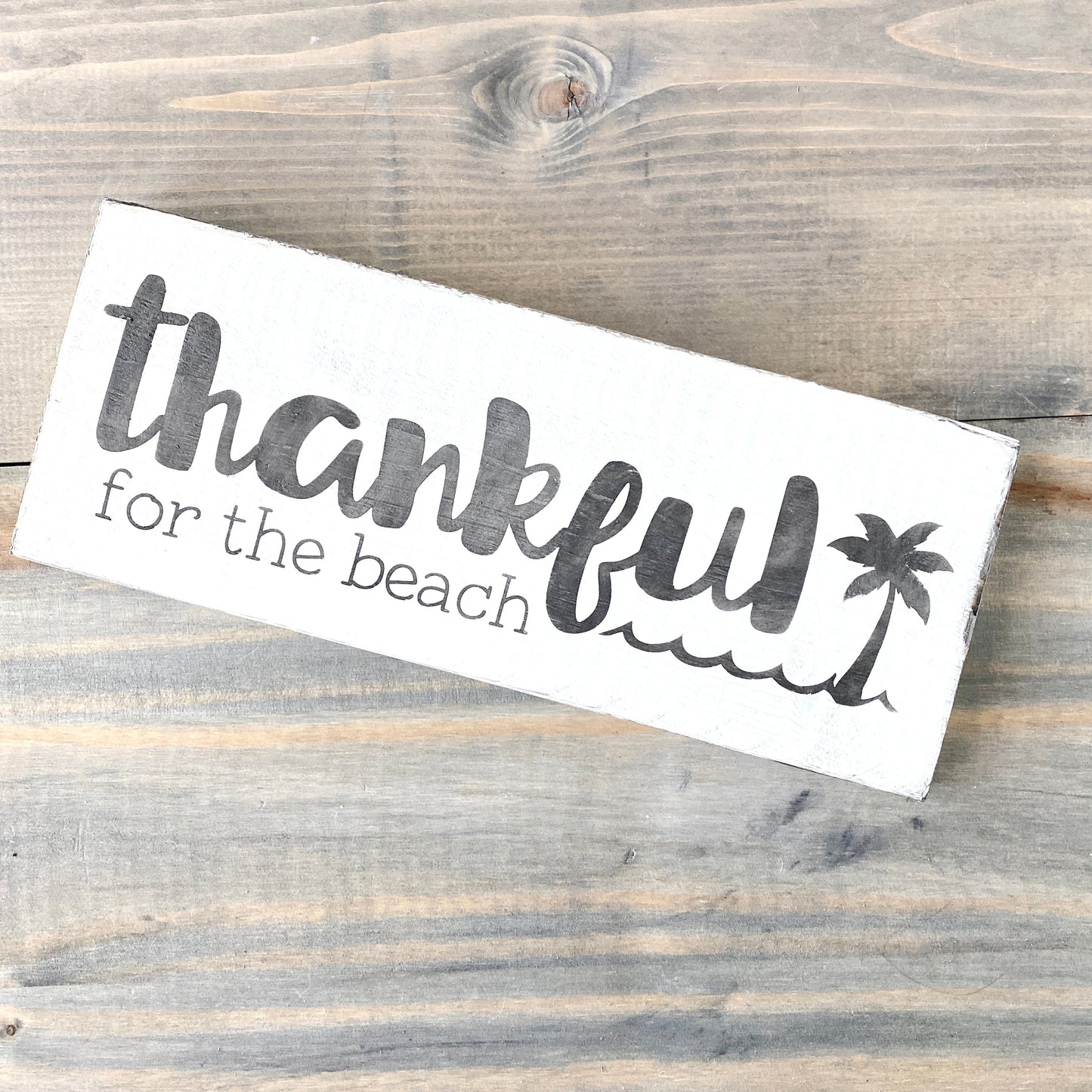 Thankful for the Beach Sign