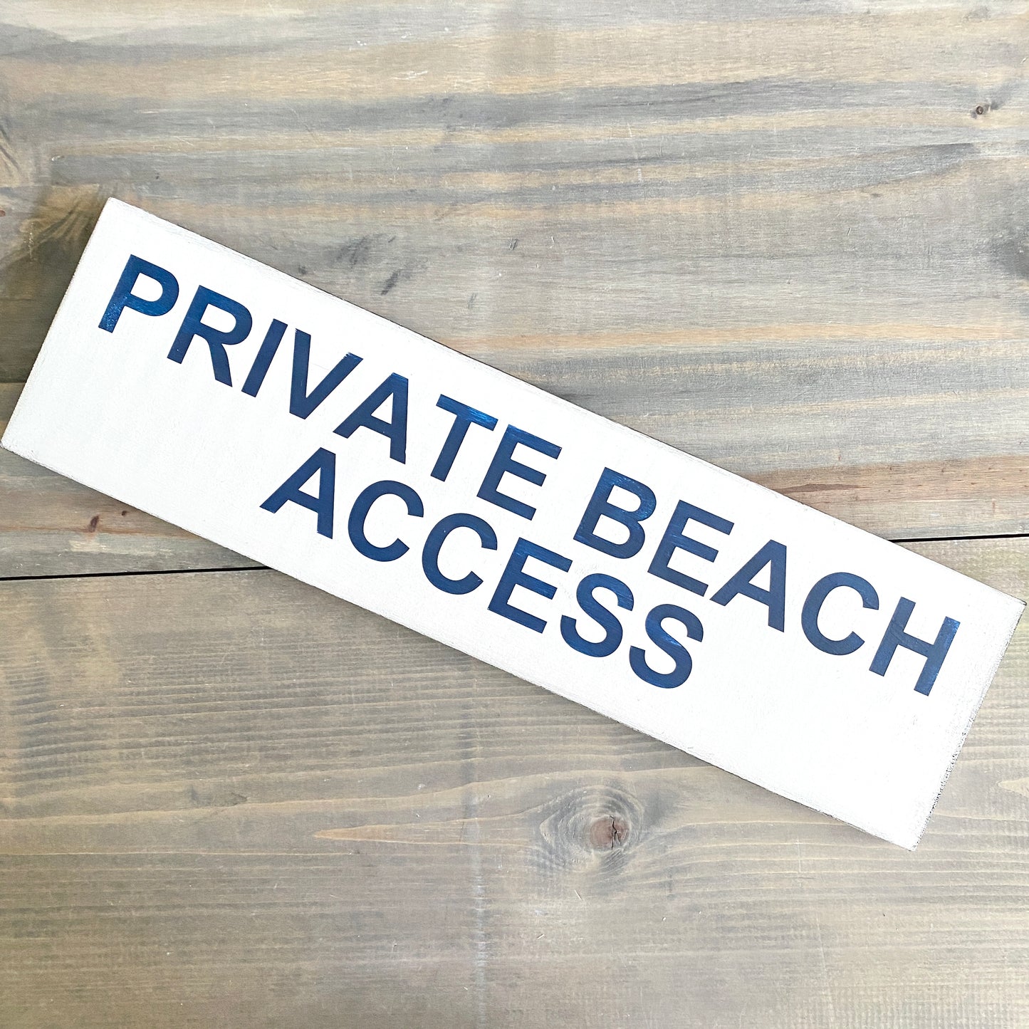 Private Beach Access Sign