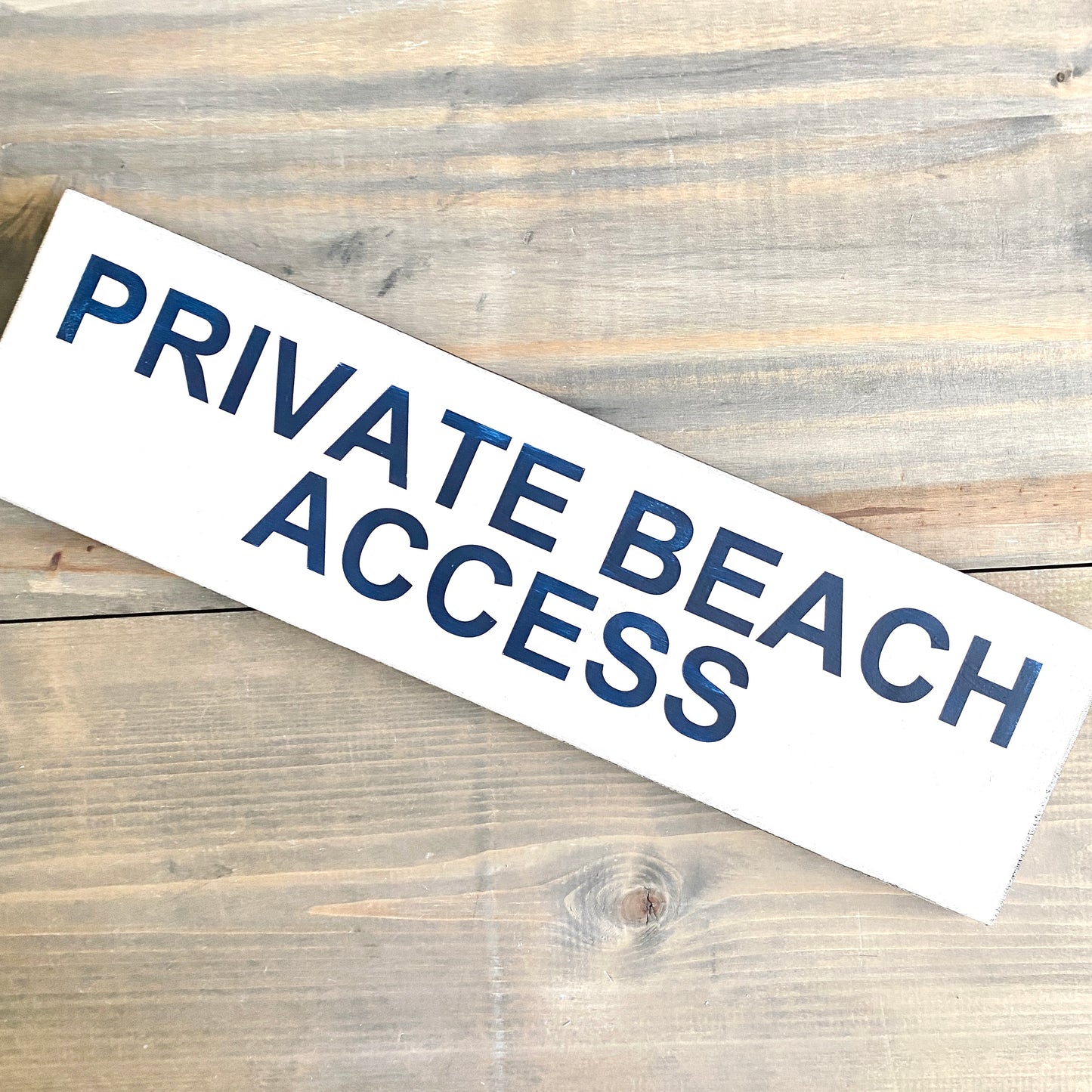 Private Beach Access Sign