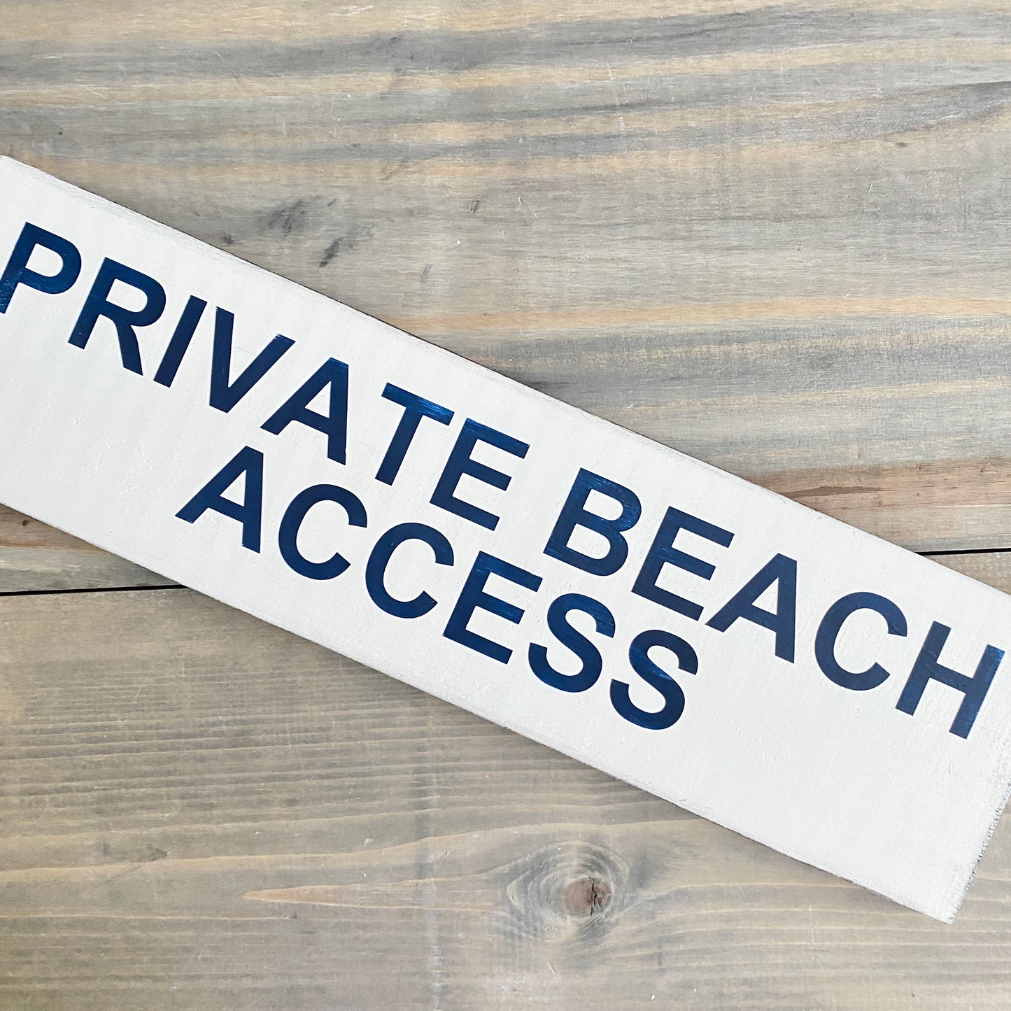 Private Beach Access Sign