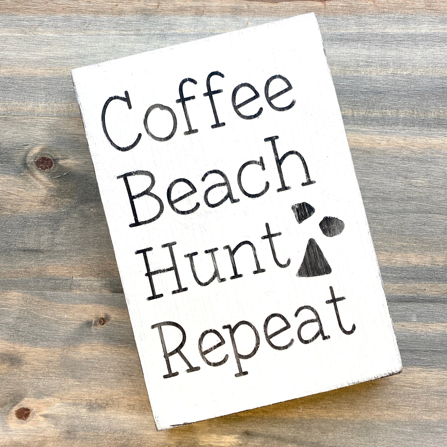 Coffee Beach Hunt Sea Glass Repeat