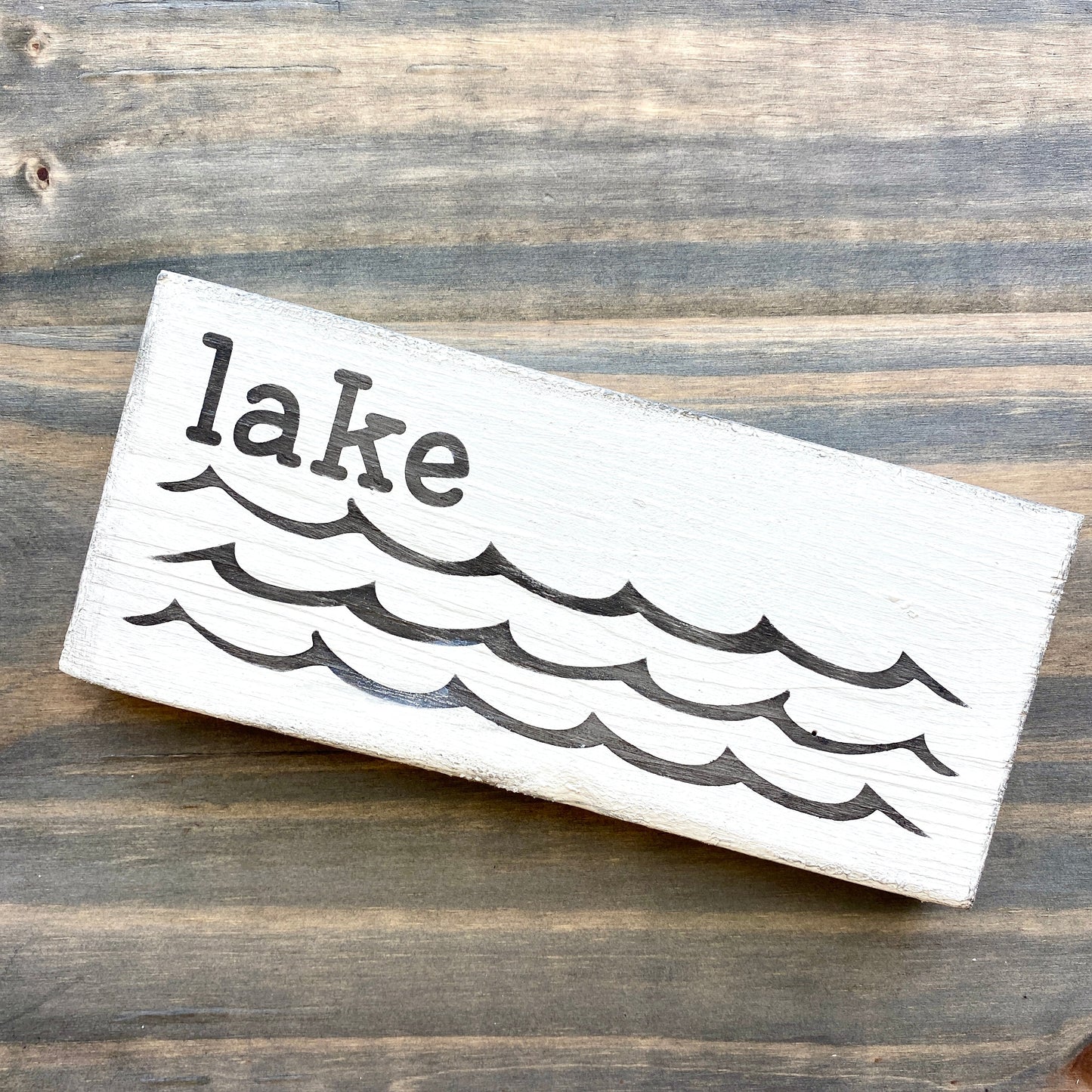 Lake Waves Sign