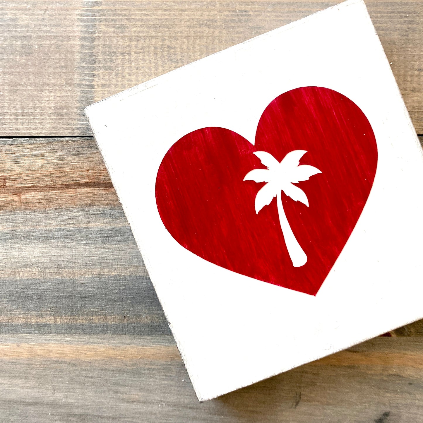 Palm Tree Heart Sign