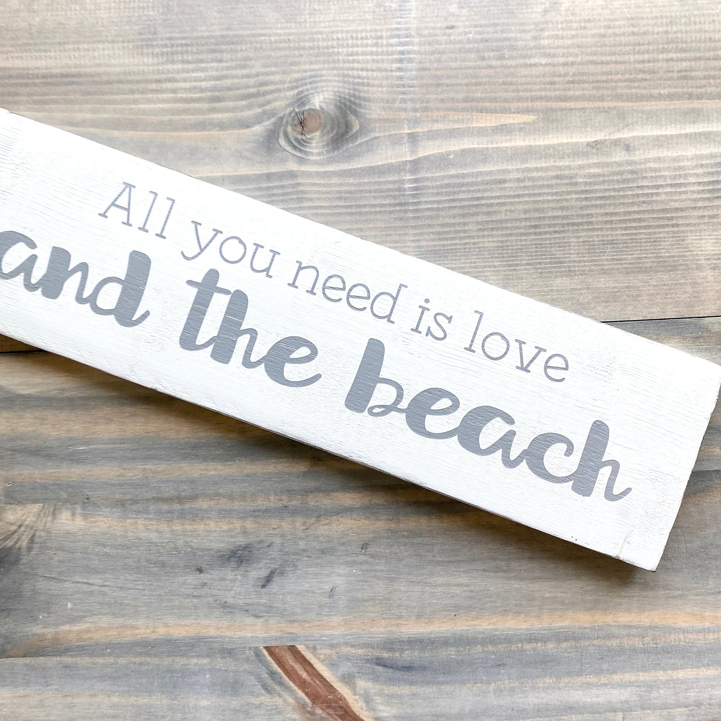 All you need is love and the beach Sign